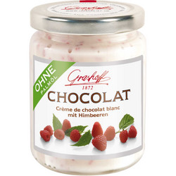 Видове Бял Grashoff Белгийски бял течен шоколад с малини 250 гр